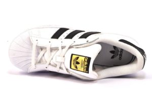 Adidas Supersatr BA8378 Bianca nera Scarpa da ginnastica sneakers con lacci in vera pelle per bambino e bambina